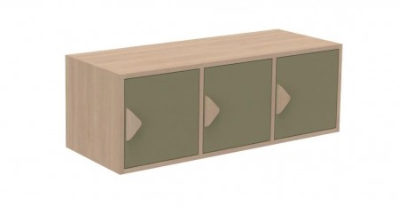 meuble 3 casiers avec portes horizontal  K'briol